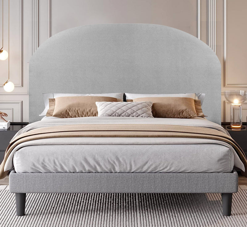 Mystic Arc Headboard - Double - Grey