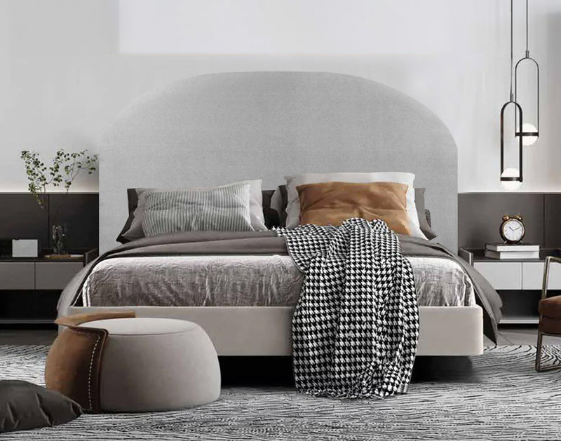 Mystic Arc Headboard - Double - Grey