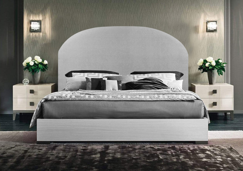 Mystic Arc Headboard - Double - Grey