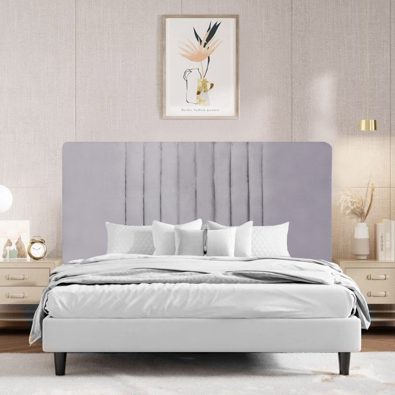 Lustrous Arcadia Headboard - Queen - Grey