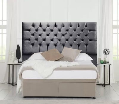 Heaven Rest Headboard - Queen Low Height - Charcoal