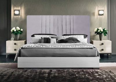 Lustrous Arcadia Headboard - Queen - Grey