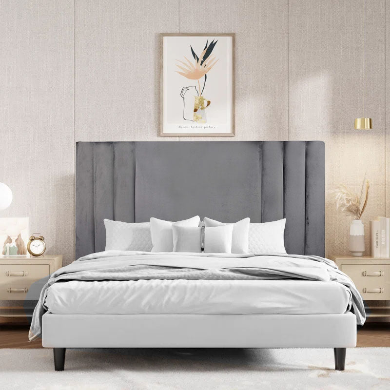 Bold Summit Headboard - King - Grey