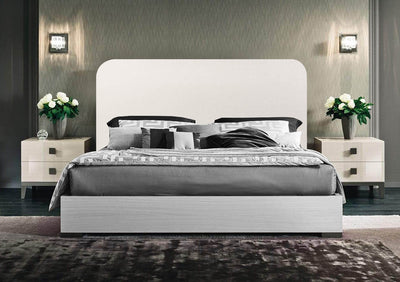 Aurora Arc Headboard - Double - Stone