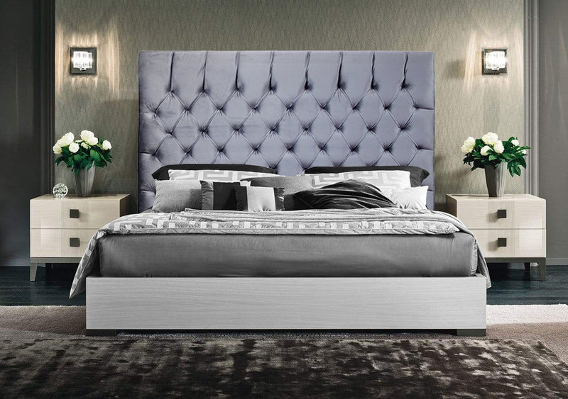 Heaven Rest Headboard - Queen High Height - Silver Grey