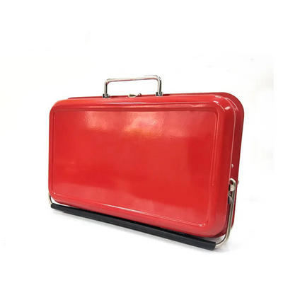 FlameJive Portable Suitcase BBQ Grill - Red