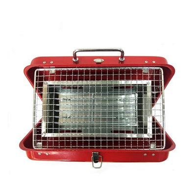FlameJive Portable Suitcase BBQ Grill - Red