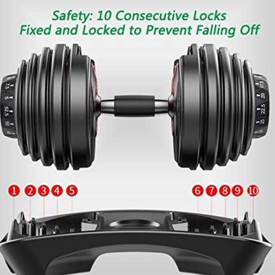 MuscleMax Dumbbell - Black -40kg - Fine Living