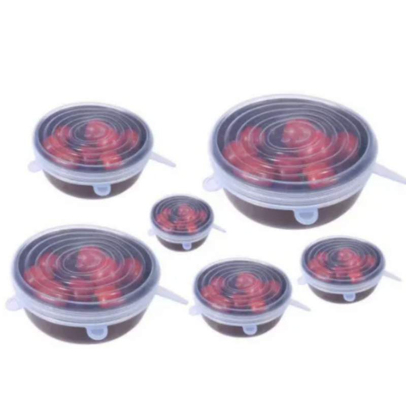 Silicone Lid - White (Set of 6)