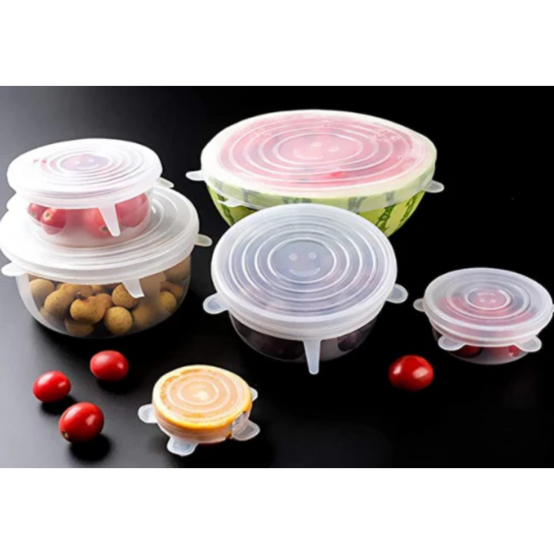 Silicone Lid - White (Set of 6)