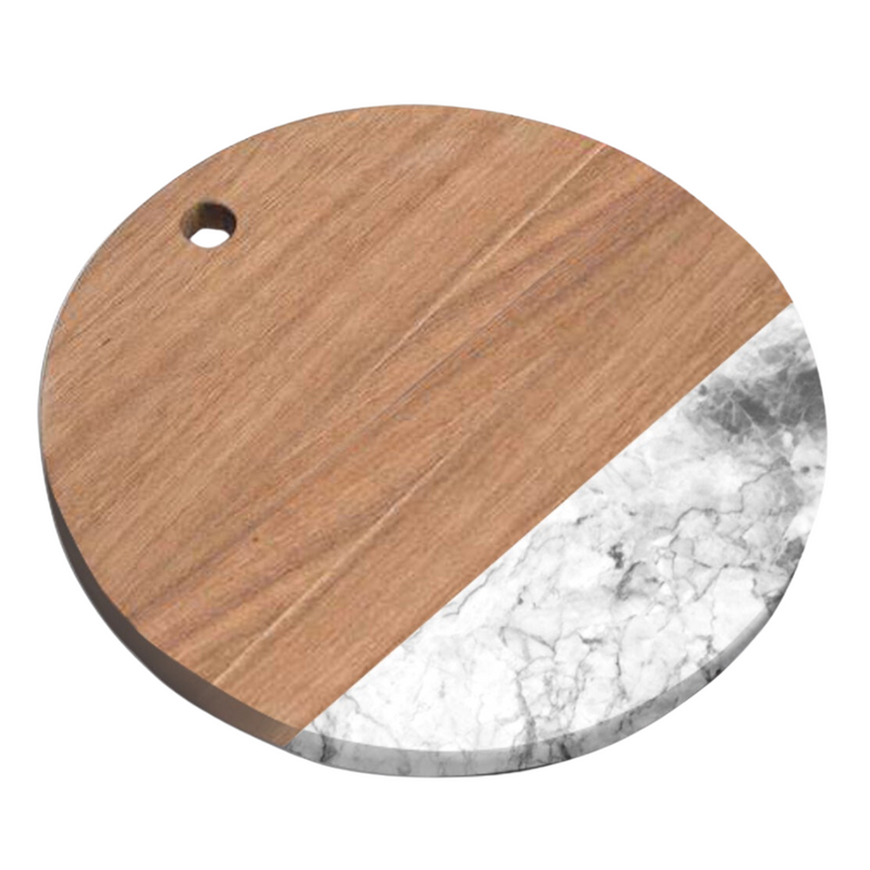 Marble and Wood Chopping Board - 25cm