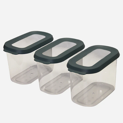 3piece under-shelf storage container set