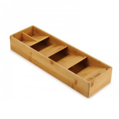 Bamboo Space Saver Cutlery Organizer - Fine Living