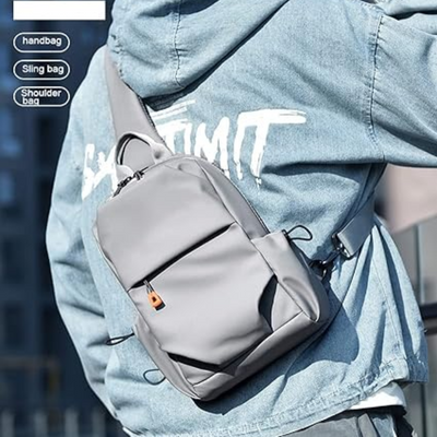 Zen Sling Cross Body Backpack -Grey