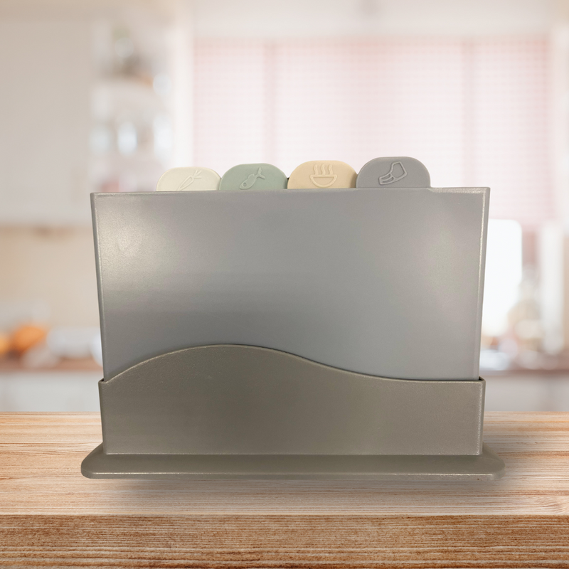 Cutting board set with Stand - Fine Living