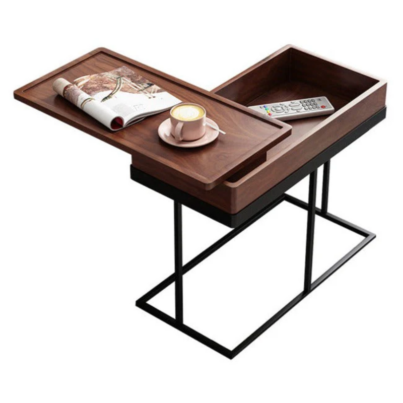 Arcadia Hidden Storage Side Table - Finery