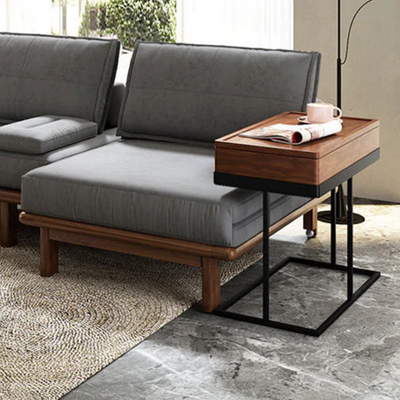 Arcadia Hidden Storage Side Table - Finery