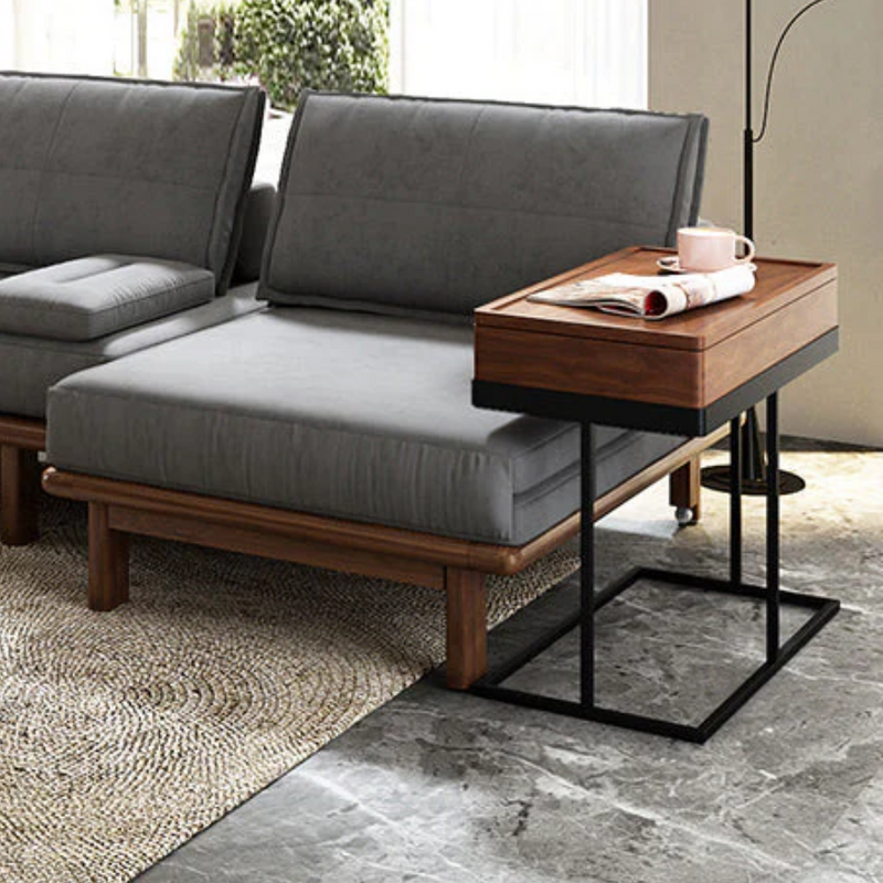Arcadia Hidden Storage Side Table - Finery