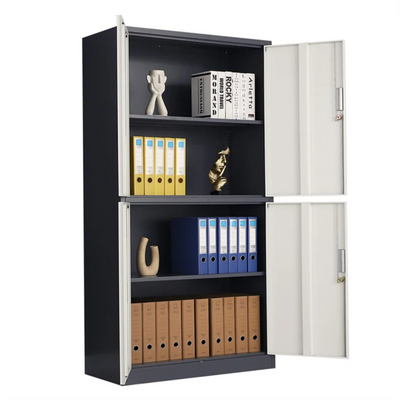 Metal 4 Door File cabinet - Fine Living