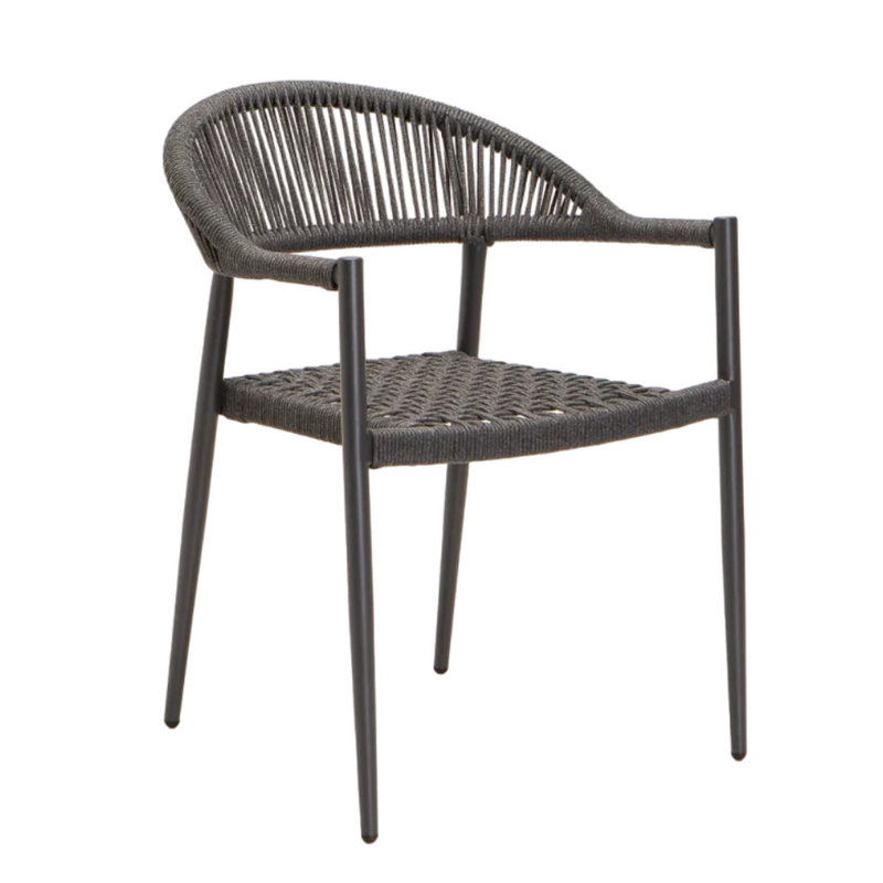 Oslo Rope Chair - Black - Finery