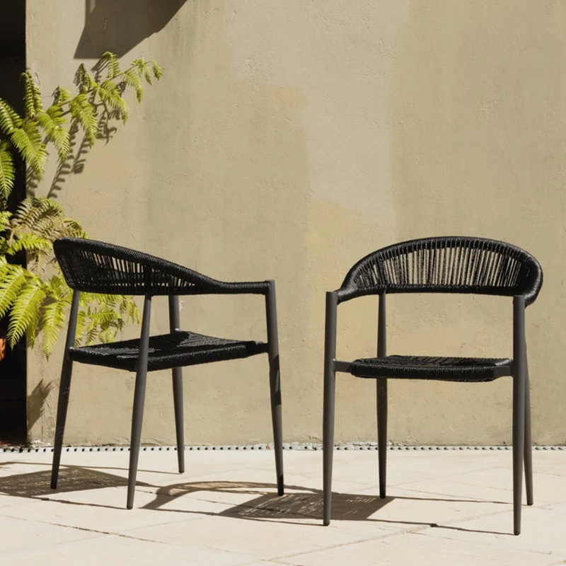 Oslo Rope Chair - Black - Finery