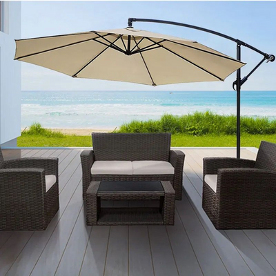 Ibiza Cantilever Umbrella - Beige - Finery