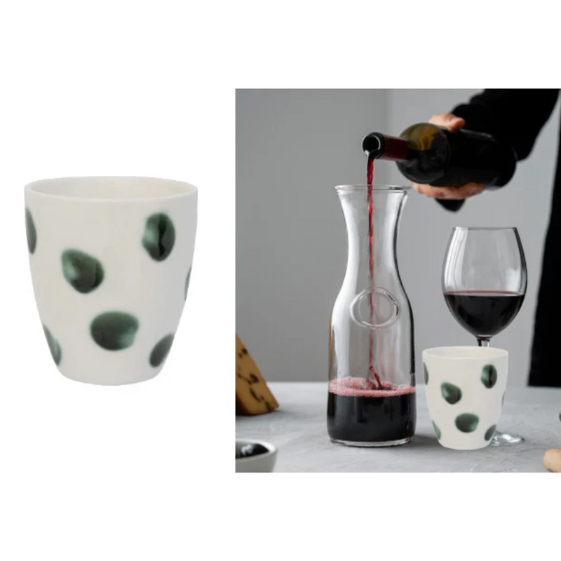 Silicone Wine Glass - Black/White