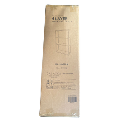 Fine Living 4 Layer shelf in Matte black