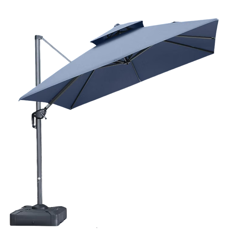 Tahiti Roma Umbrella - Grey - Fine Living