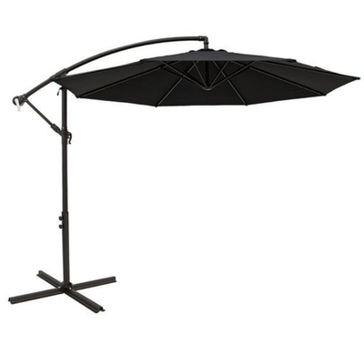 Ibiza Cantilever Umbrella - Black- Finery