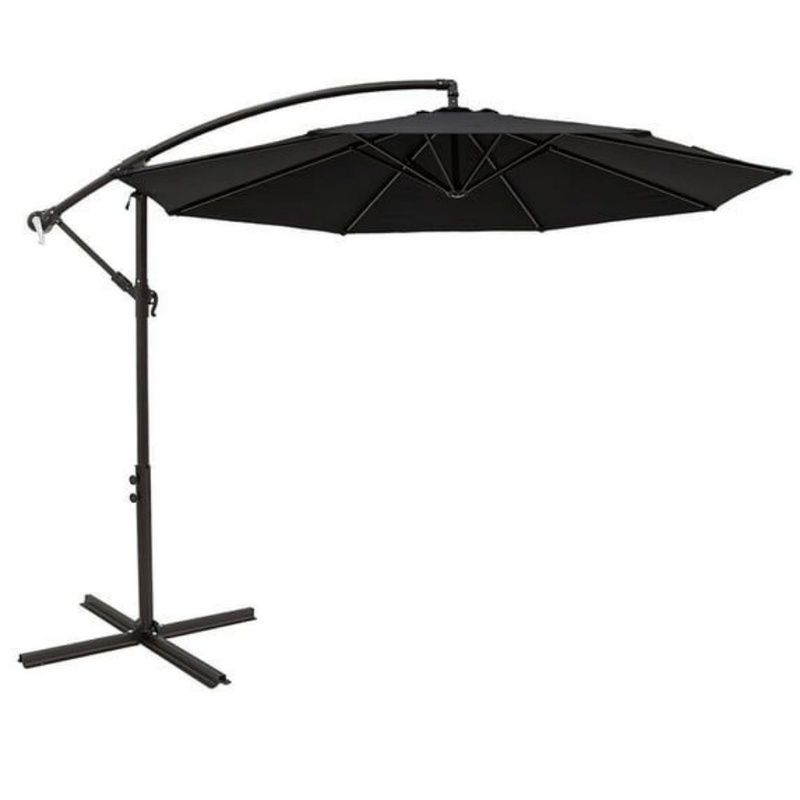 Ibiza Cantilever Umbrella - Black- Finery
