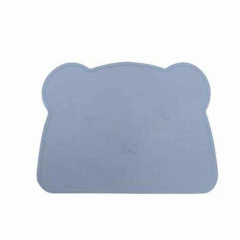 Silicone Teddy Placemat - Light Blue