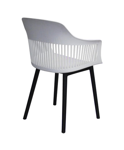 Ivory Curve Chair - White