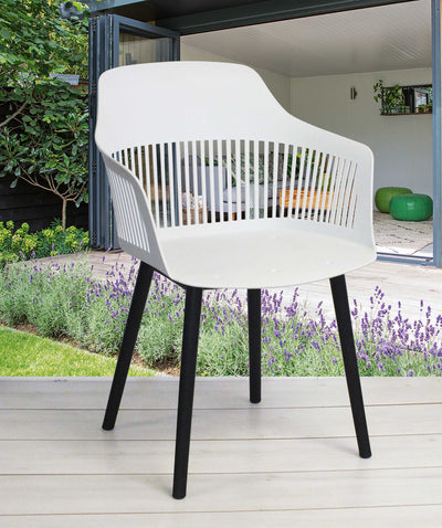Ivory Curve Chair - White