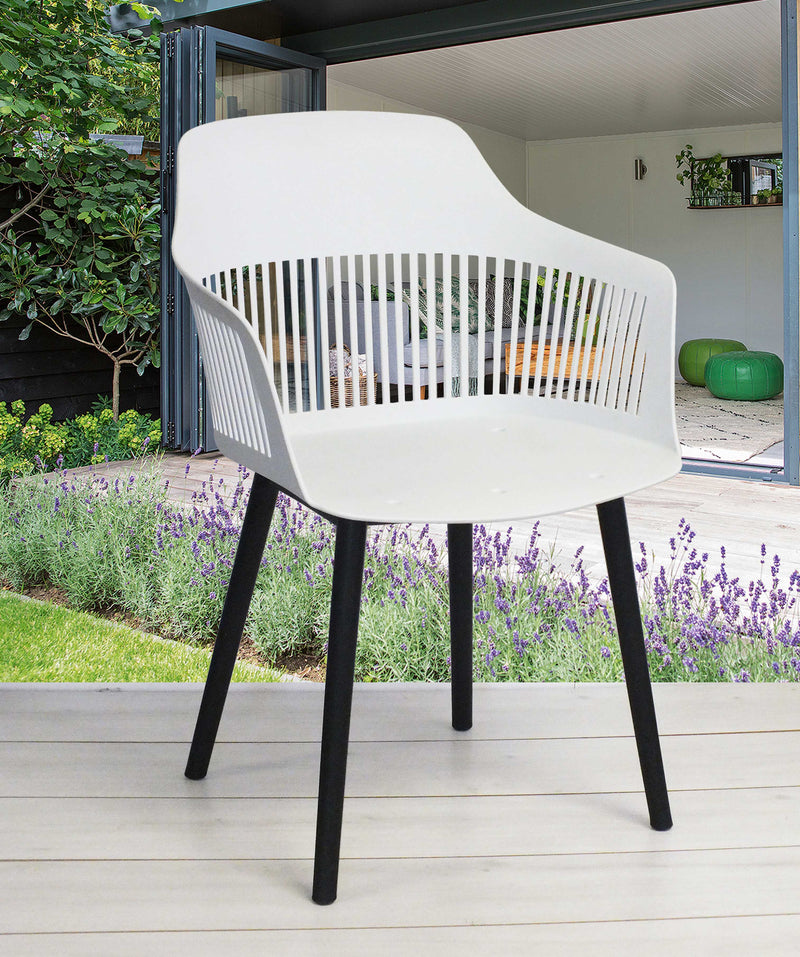 Ivory Curve Chair - White