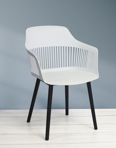 Ivory Curve Chair - White
