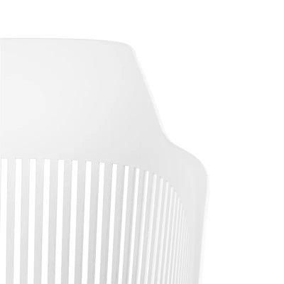 Ivory Curve Chair - White