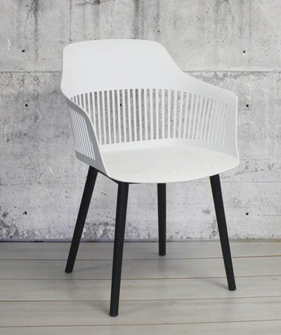 Ivory Curve Chair - White