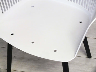Ivory Curve Chair - White