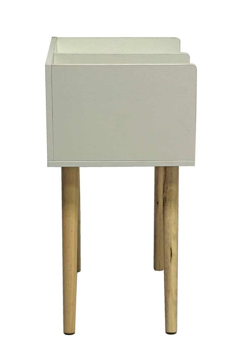 Nook Bedside Pedestal - White