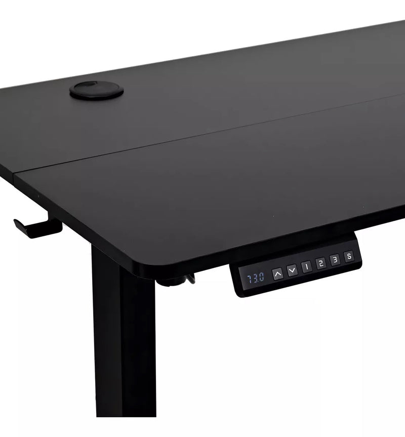 Height Adjustable Office Desk -  Black