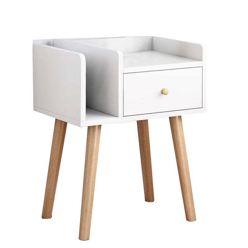 Nook Bedside Pedestal - White