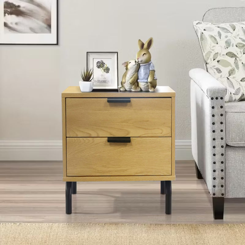 Cleopatra Side Table -Oak- Fine Living