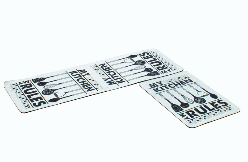 My Rules Kitchen Mat - 2pc