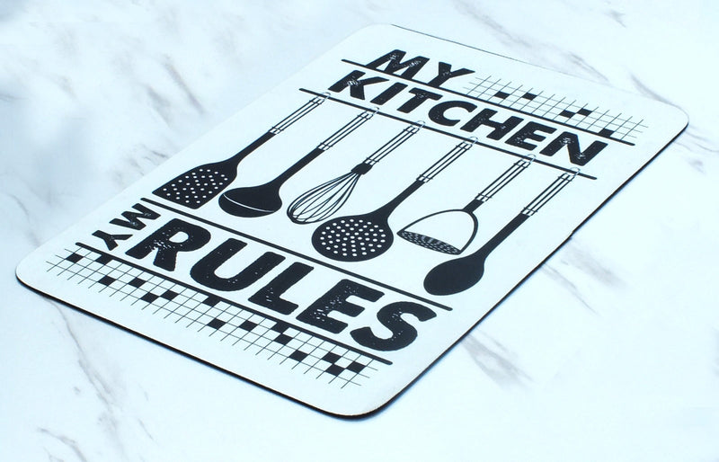 My Rules Kitchen Mat - 2pc