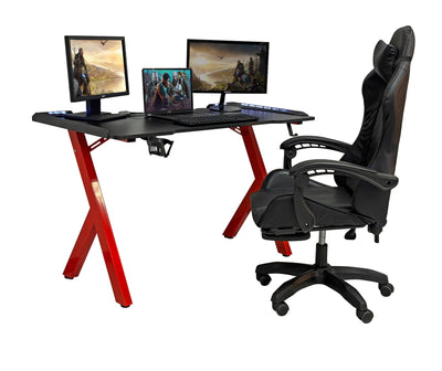 LumiDesk  LED Light Gaming Desk - Fine Living
