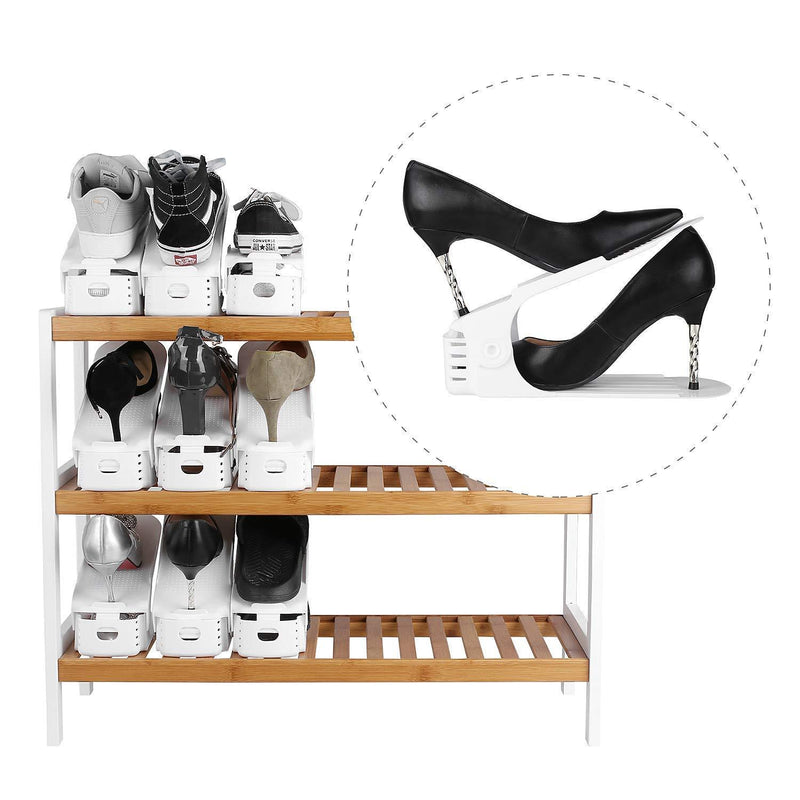 Shoe Organizer - Set of 6 - White