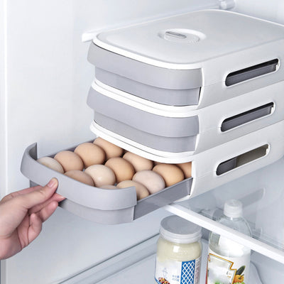 Long Lasting Egg Tray - White/Grey