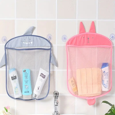 Bathroom Storage Bag With Suction Cups For Bath Toys