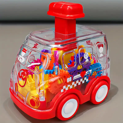 Cartoon Transparent Gear Toy Car